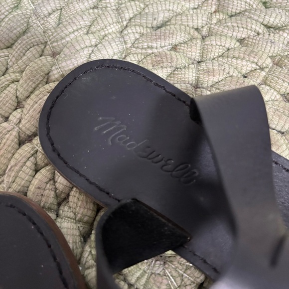 Madewell The Boardwalk Ankle-Strap Sandal In Black Leather - Picture 10 of 13